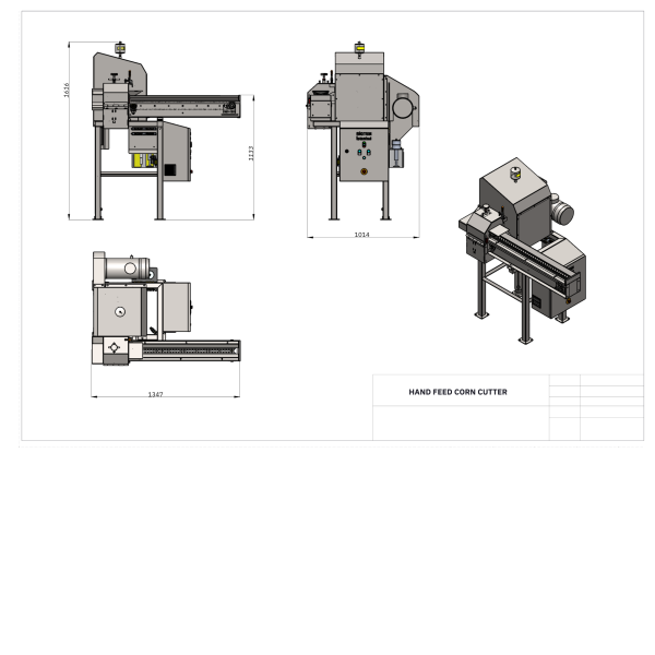 Corn cutter dimensions