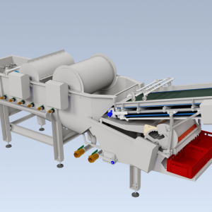 The PROEX FOOD bubble washer with rinse is optimized for leafy greens and works on many other fruits and vegetables