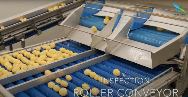 conveyor - inspection roller - potato example