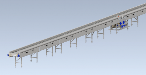 hydroponic raft conveyor